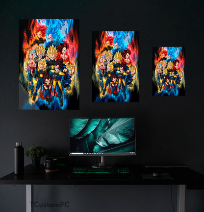 Wall Art Vegeta All Forms