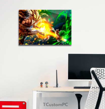 Wall Art Vegeta Vs Broly DBD