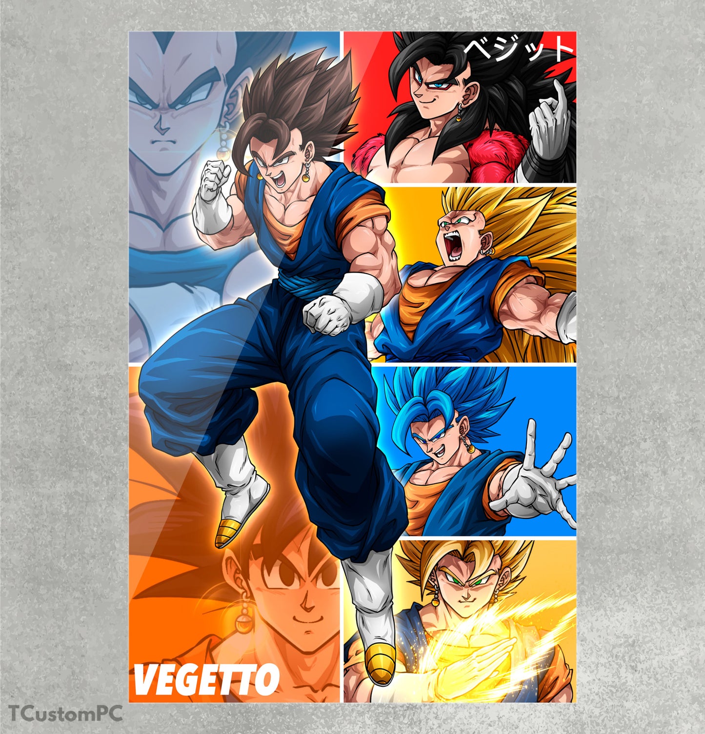 Wall Art Vegito all forms-poster