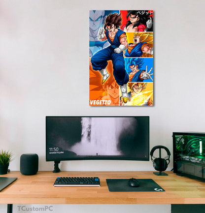 Wall Art Vegito all forms-poster