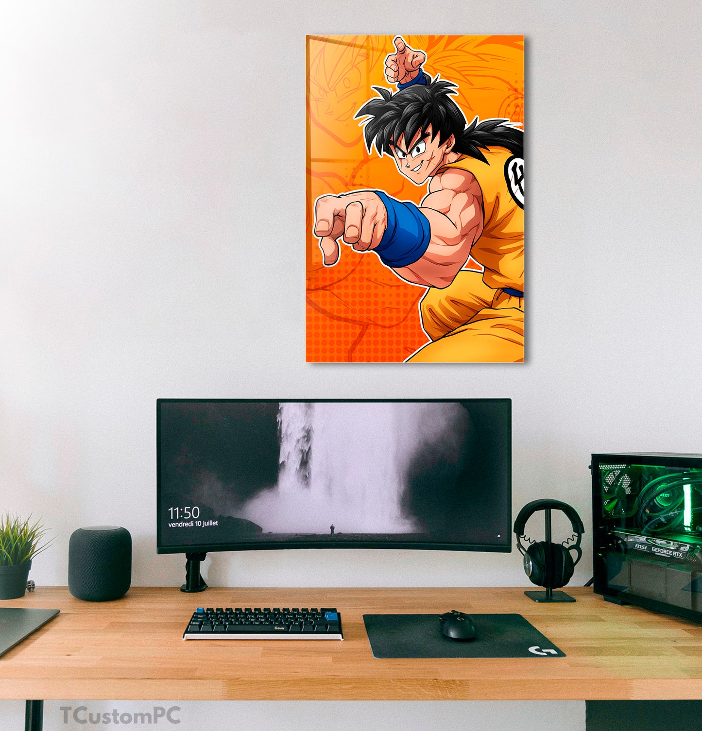 Wall Art Yamcha Manga Style