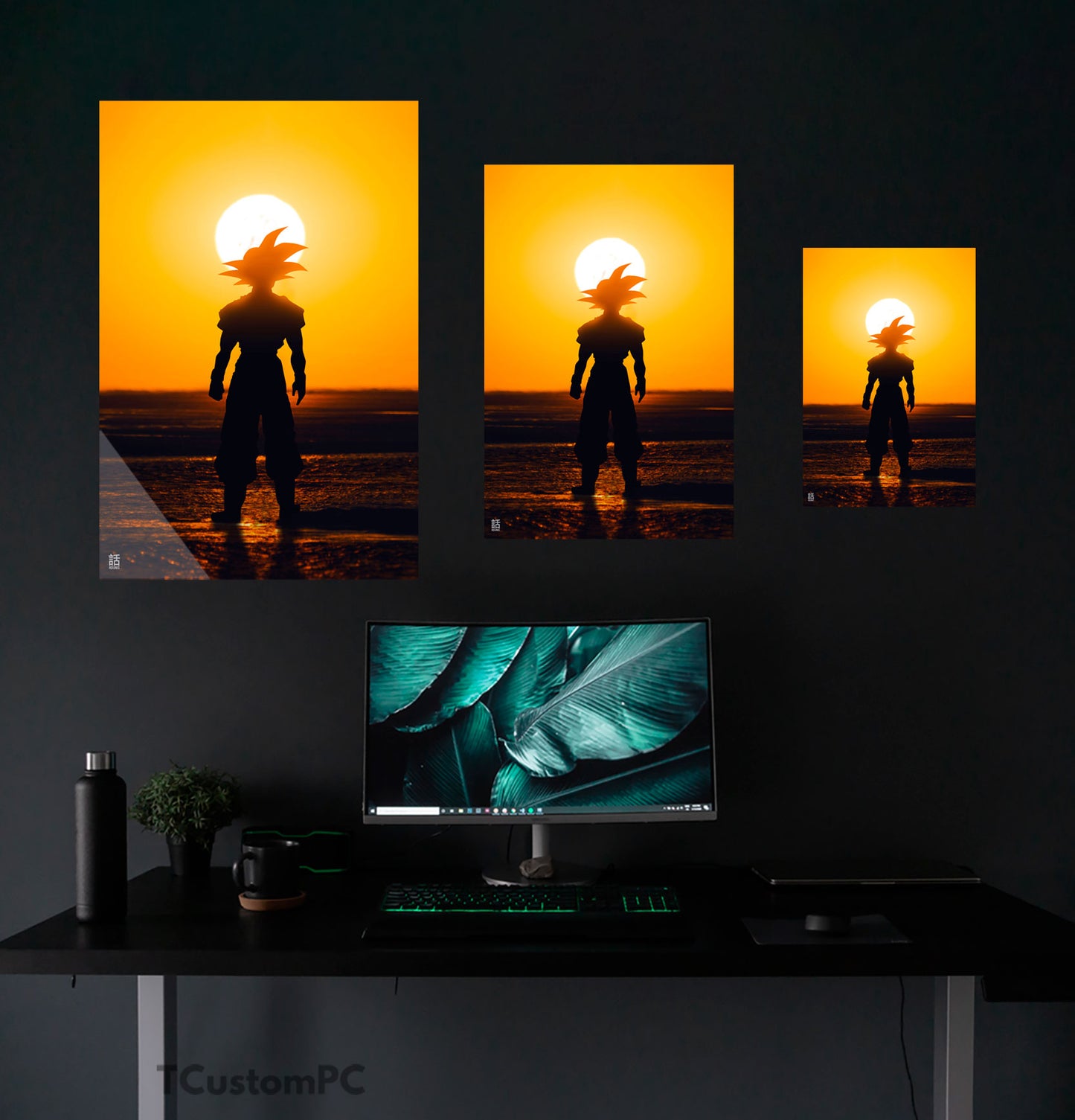 Wall Art goku silhouette DB